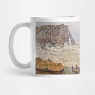 Agitated Sea at Etretat by Claude Monet Mug